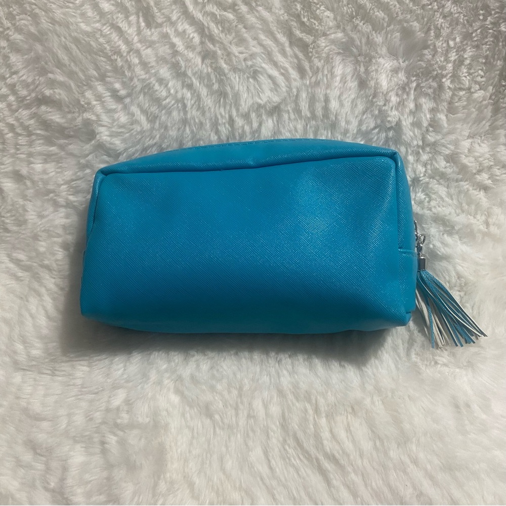 Tula Sky Blue Cosmetic Case with Tassel